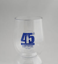 Load image into Gallery viewer, Cape Cod Life 45th Anniversary Stemless Wine Glasses