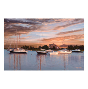 "Cape Cod Harbor Sunset"