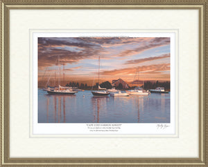 "Cape Cod Harbor Sunset"